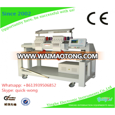 Double/Multi Head Computerized Flatbed Garment/Cap Embroidery Machine with 9 Needles for